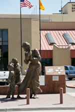 Schoolmarm with Children Sculpture